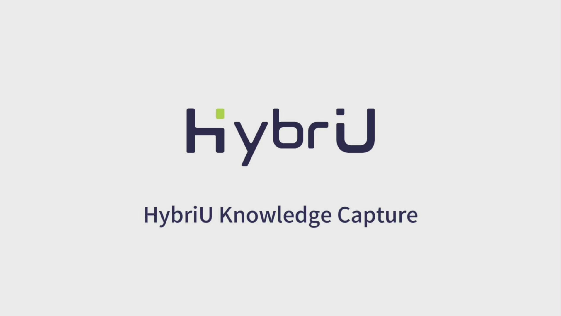 Product Videos/Knowledge Capture